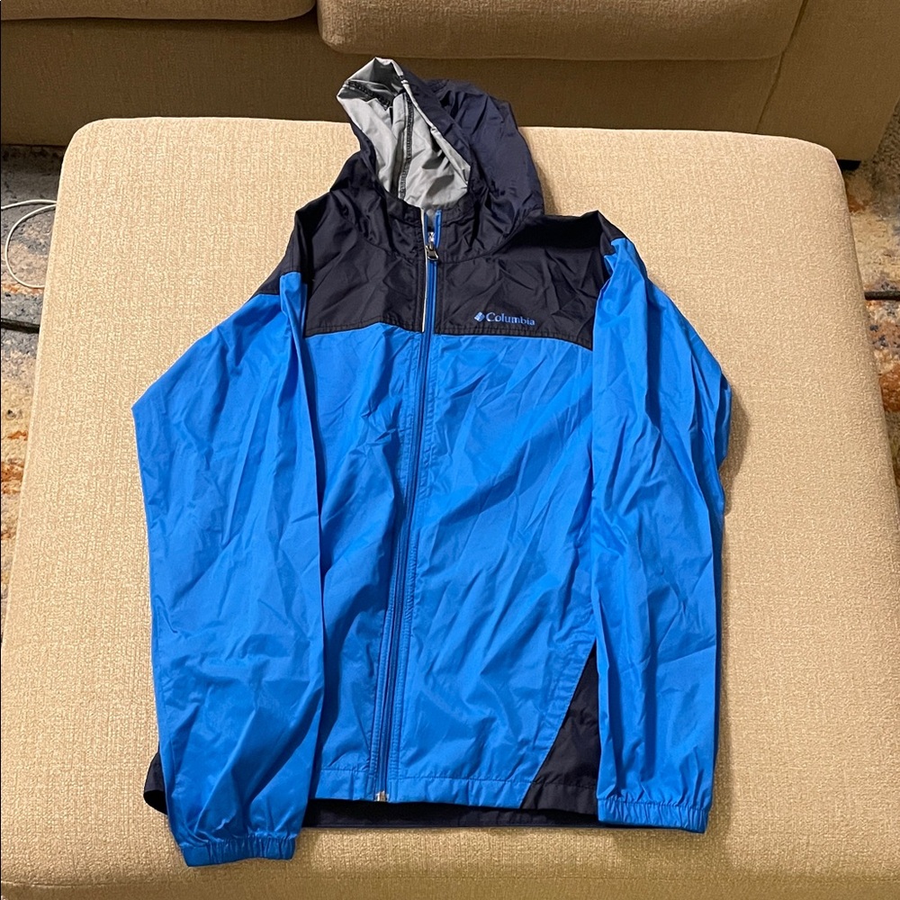 Columbia Kids Vibrant Blue and Black Windbreaker